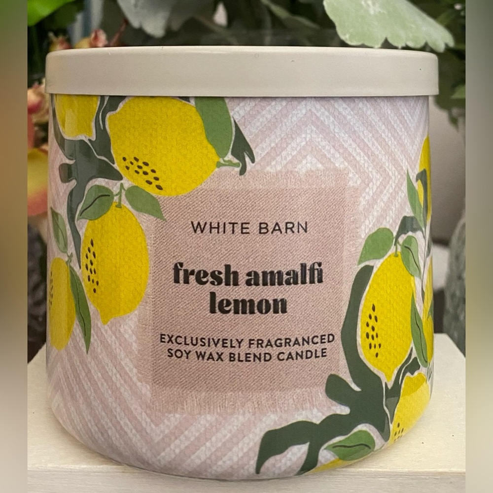 🆕🍋 WHITE BARN B&BW “FRESH ALMAFI LEMON” SCENTED 3-WICK CANDLE. BRAND NEW!
